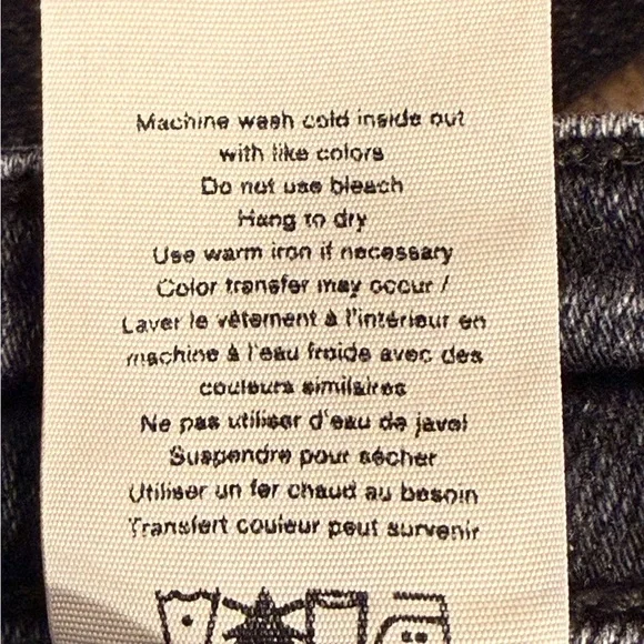 rag & bone Nina High Rise Skinny Jeans Black Distressed Tag 31 Fits 30x26 USA - Picture 14 of 16